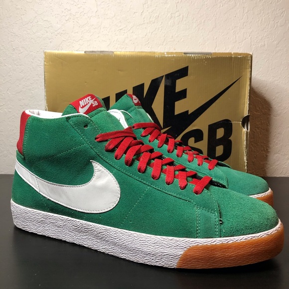 nike blazer pine green
